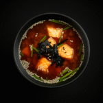 Misosuppe mit Lachs